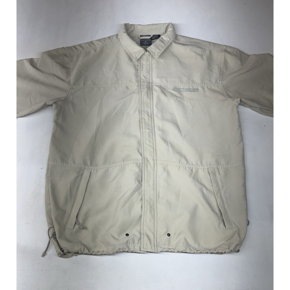 Rare Oakley Software Shirt L Men’s Zip Mad Science Beige Short Sleeve Pockets